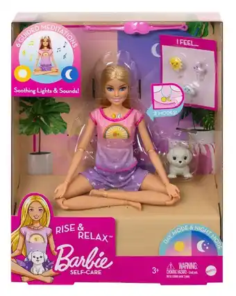 BIG W Barbie self-care rise & relax doll playset offer