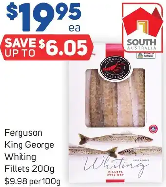 Foodland Ferguson King George Whiting Fillets 200g offer