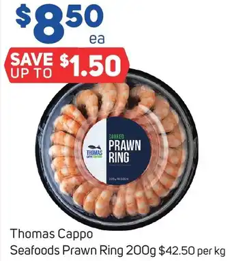 Foodland Thomas Cappo Seafoods Prawn Ring 200g offer