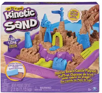 BIG W Kinetic sand deluxe beach castle playset offer