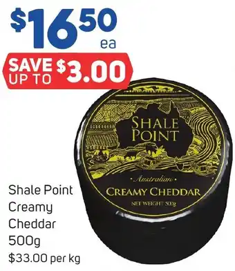 Foodland Shale Point Creamy Cheddar 500g offer