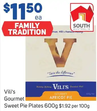 Foodland Vili's Gourmet Sweet Pie Plates 600g offer