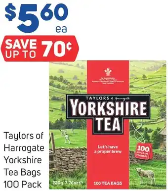 Foodland Taylors of Harrogate Yorkshire Tea Bags offer
