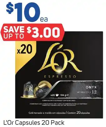 Foodland L'Or Capsules 20 Pack offer