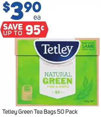 Foodland Tetley Green Tea Bags 50 Pack offer