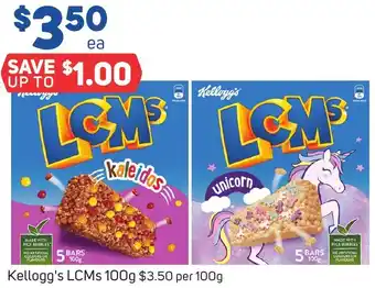 Foodland Kellogg's LCMs 100g offer