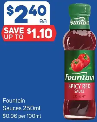 Foodland Fountain Sauces 250ml offer