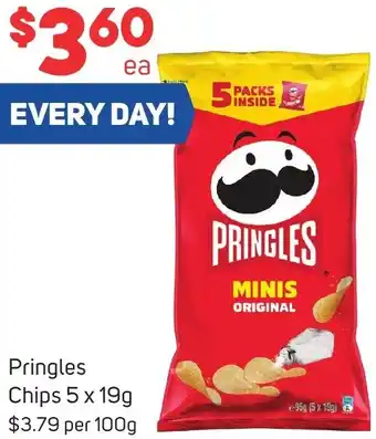 Foodland Pringles Chips 5 x 19g offer
