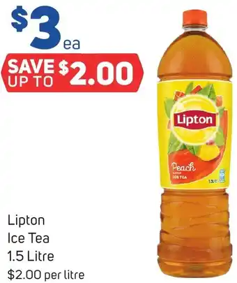 Foodland Lipton Ice Tea 1.5 Litre offer