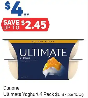 Foodland Danone Ultimate Yoghurt 4 Pack offer