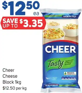 Foodland Cheer Cheese Block 1kg offer