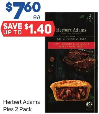 Foodland Herbert Adams Pies 2 Pack offer