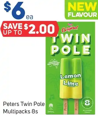Foodland Peters Twin Pole Multipacks 8s offer