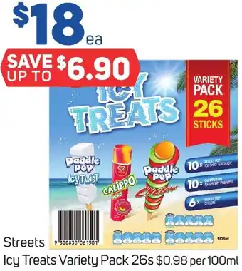 Foodland Streets Icy Treats Variety Pack 26s offer