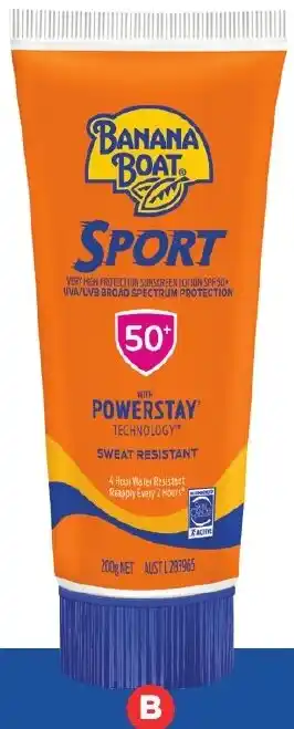 Banana Boat SPF 50+ Sunscreen 200g or 200ml
