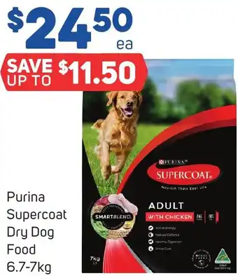 Foodland Purina Supercoat Dry Dog Food 6.7-7kg offer