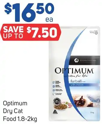 Optimum Dry Cat Food 1.8-2kg