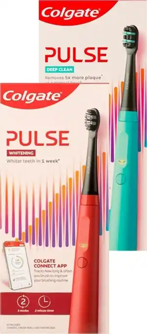 BIG W Colgate pulse series 1 electric toothbrushes offer