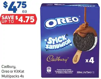 Foodland Cadbury, Oreo or KitKat Multipacks 4s offer