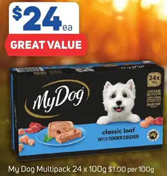 Foodland My Dog Multipack 24 x 100g offer