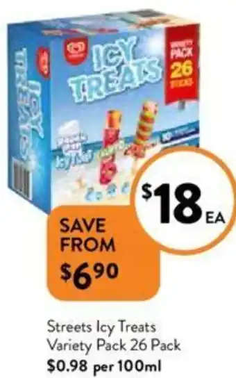 Foodworks Streets Icy Treats Variety Pack 26 Pack offer