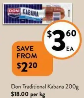 Don Traditional Kabana 200g