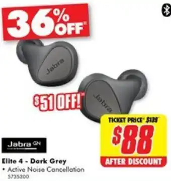 The Good Guys Elite 4 - Dark Grey offer