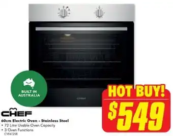 The Good Guys 60cm Electric Oven - Stainless Steel offer