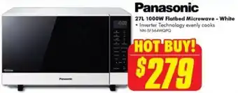 The Good Guys 27L 1000W Flatbed Microwave - White offer