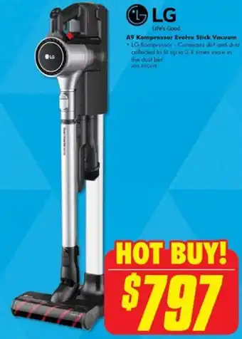 The Good Guys A9 Kompressor Evolve Stick Vacuum offer