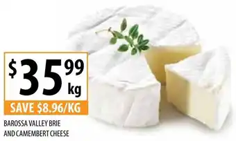 Supabarn BAROSSA VALLEY BRIE AND CAMEMBERT CHEESE offer