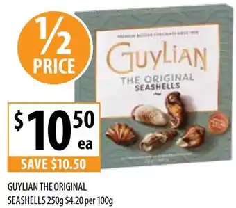 Supabarn GUYLIAN THE ORIGINAL SEASHELLS 250g offer