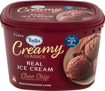 IGA Bulla Creamy Classics Ice Cream 2 Litre Selected Varieties offer