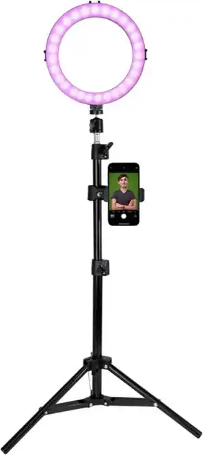 BIG W Cygnett rgb ring light kit - green screen, microphone & remote offer
