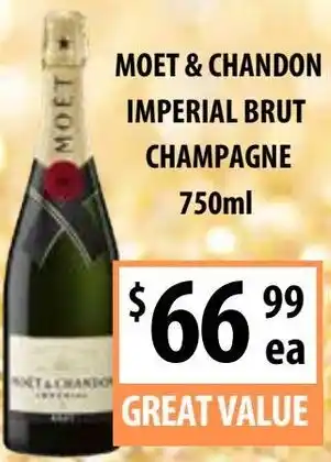 Supabarn MOET & CHANDON IMPERIAL BRUT CHAMPAGNE 750ml offer
