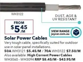 Solar Power Cables