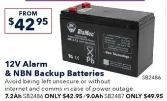 12V Alarm & NBN Backup Batteries