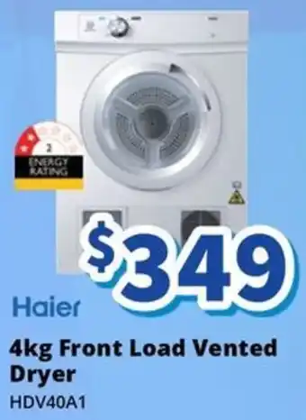 Bi-Rite 4kg Front Load Vented Dryer offer