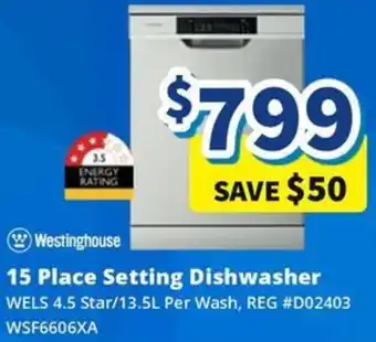 Bi-Rite 15 Place Setting Dishwasher offer