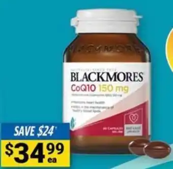 Cincotta Chemist BLACKMORES CoQ10 150 mg offer