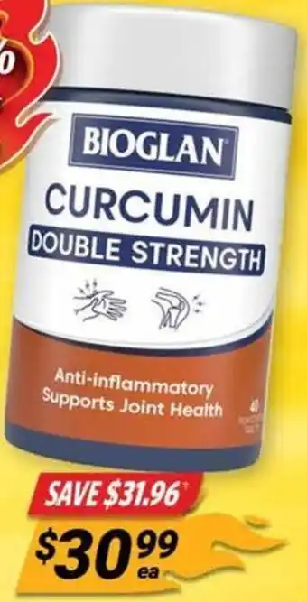 Cincotta Chemist BIOGLAN CURCUMIN DOUBLE STRENGTH offer