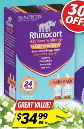Cincotta Chemist Rhinocort Hayfever & Allergy offer