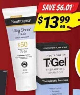 Cincotta Chemist Neutrogena Ultra Sheer Face offer