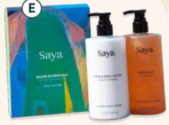 healthylife Saya Basin Essentials - Hand Wash + Hand & Body Lotion Full Size offer