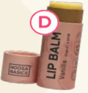 healthylife Noosa Basics Organic Lip Balm Vanilla 15g offer
