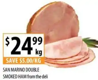 Supabarn SAN MARINO DOUBLE SMOKED HAM offer
