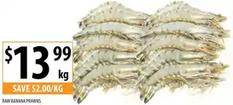 Supabarn RAW BANANA PRAWNS offer