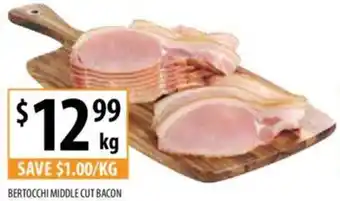 Supabarn BERTOCCHI MIDDLE CUT BACON offer
