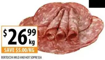 Supabarn BERTOCCHI MILD AND HOT SOPRESSA offer