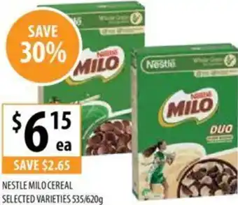 Supabarn NESTLE MILO CEREAL offer